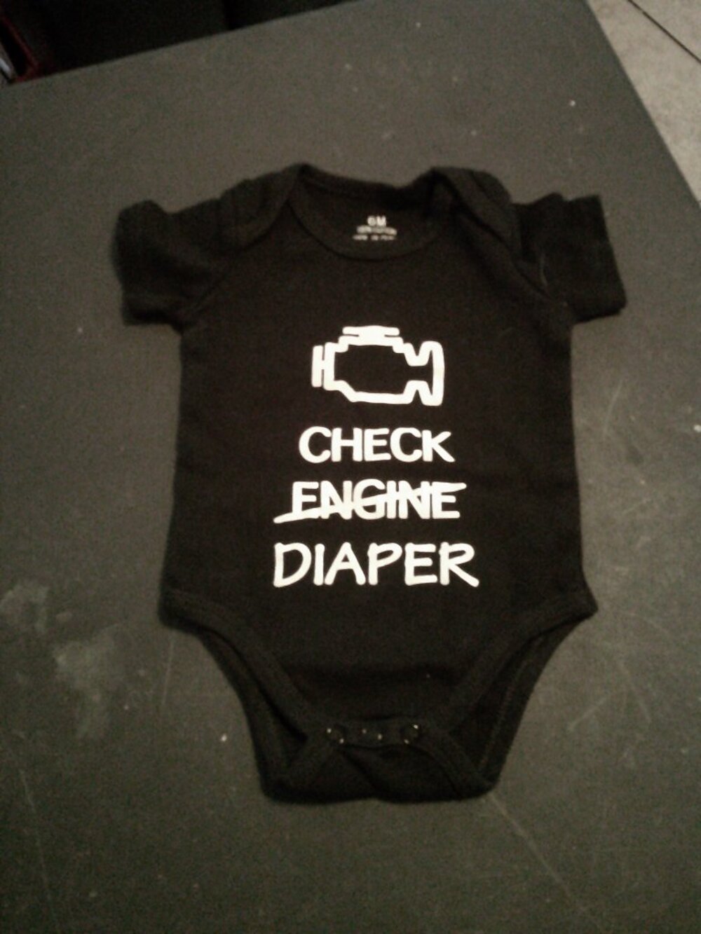 Unbranded 6 months bodysuit Check Engine (157)